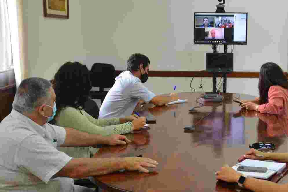 Intendente Vidalín con Embajador en Suecia, via Internet, Prensa IDD (3)