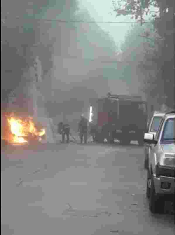 auto incendiado